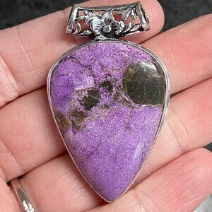 Atlantisite Tasmanite Stitchtite in Serpentine Pendant Stone Crystal Jewelry